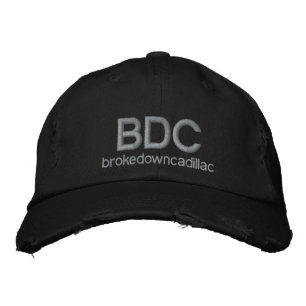 Brokedown Cadillac Distress Hat Broderad Keps