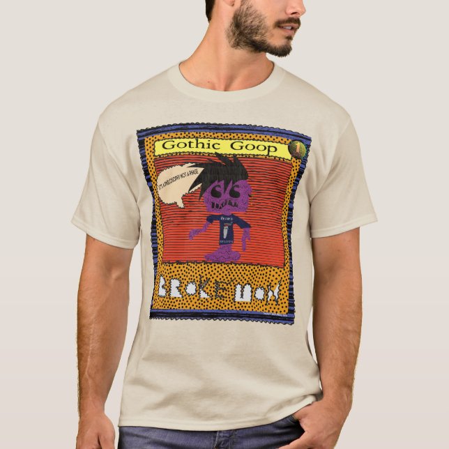 Brokémon Serie 1: Gothic Goop T Shirt (Framsida)