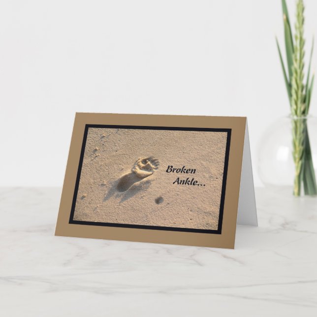 Broken Ankle-kort, Beach Sand Kort (Framsida)