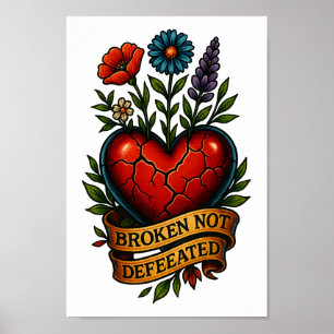 Broken är inte nedbruten - Poster och PNG-hämtning