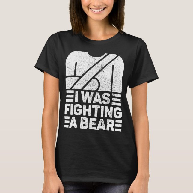 Broken Arm Hand Wrist Elbow Injury Surgery Get Wel T Shirt (Framsida)