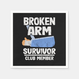 Broken Arm Survivor Klubb Member Get well Gift Pappersservett