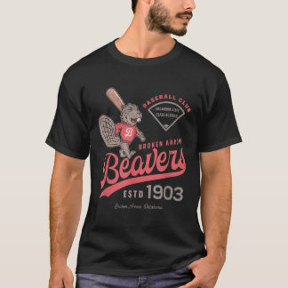 Broken Arrow Beavers Minor League Retro Baseball T Shirt