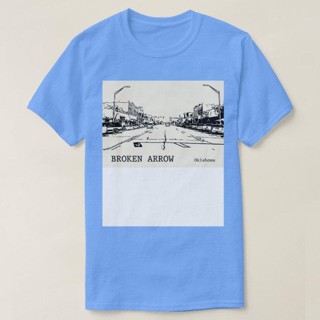 Broken Arrow Oklahoma 2 T Shirt (Design framsida)