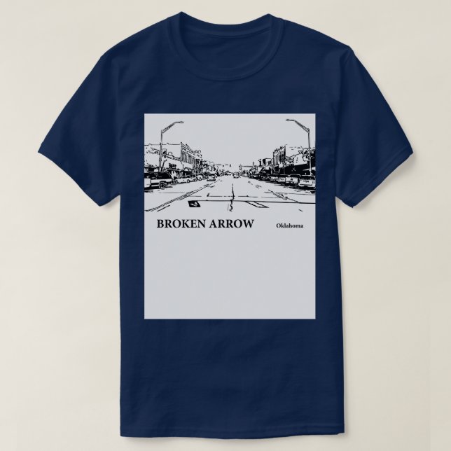 Broken Arrow Oklahoma 3 T Shirt (Design framsida)