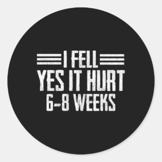 Broken Bone Fattiga Arm Leg Wrist Recovery Runt Klistermärke