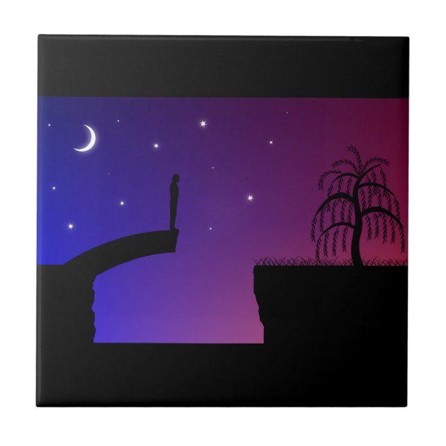 Broken Bridge Decorative Tile Kakelplatta (Framsidan)