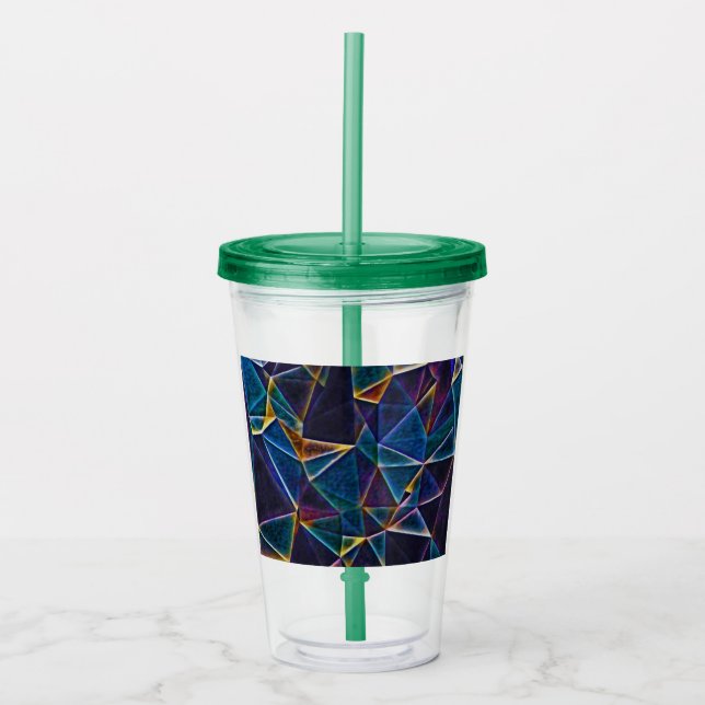 Broken Bubbles Acrylic Tumbler Take Away Mugg (Framsida)