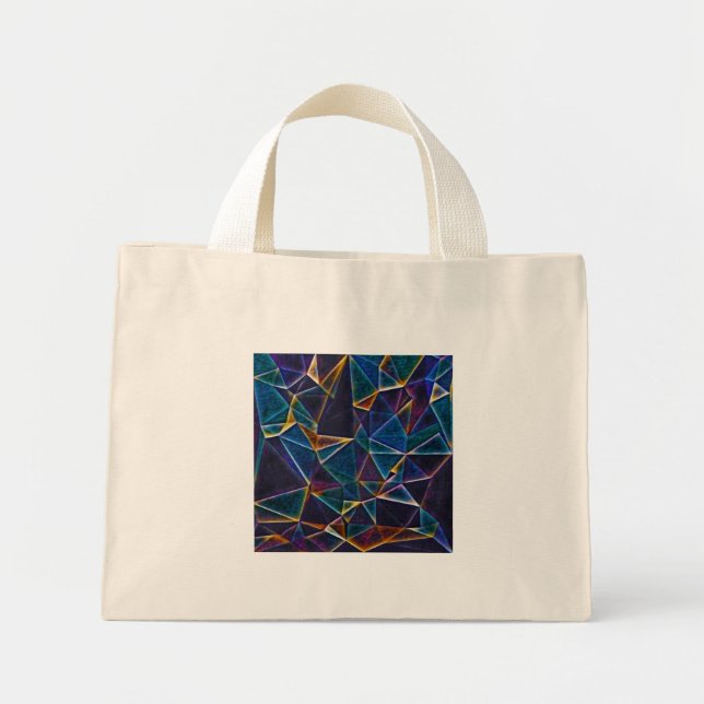 Broken Bubbles Tote Bag Mini Tygkasse (Framsidan)