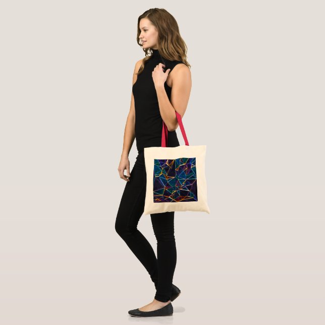 Broken Bubbles Tote Bag Tygkasse (Fram (modell))