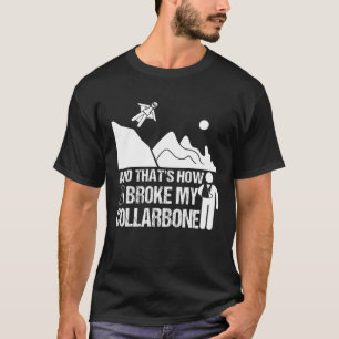 Broken Clavicle Wingdräj Funny Broken Collarbone T Shirt