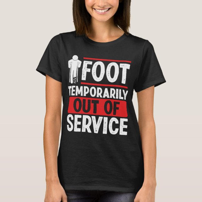 Broken Foot Humor Broken Foot Survivor Warrior T Shirt (Framsida)