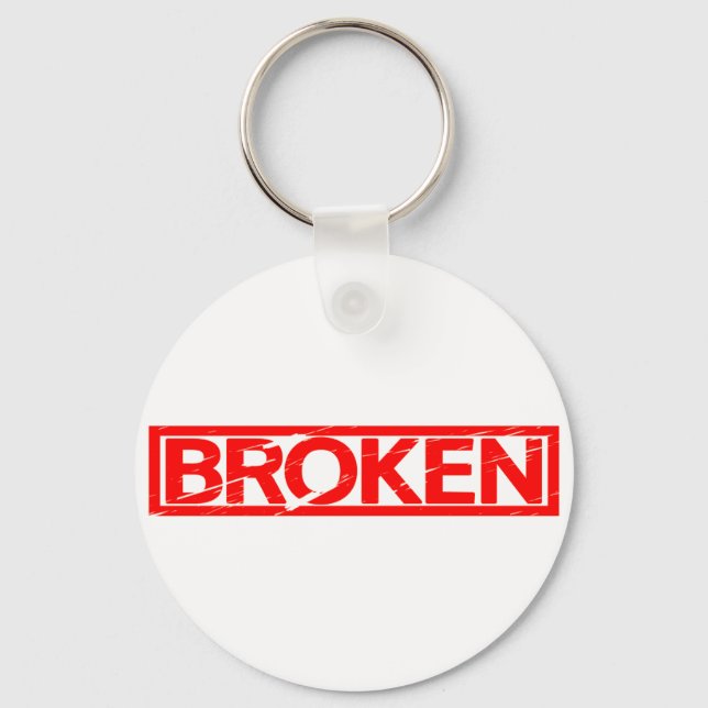 Broken Frimärke Nyckelring (Framsida)