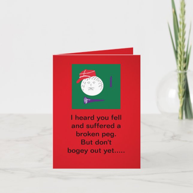 Broken Golf Peg Kort (Framsida)