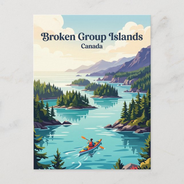 Broken Group Islands Kanada Vykort (Framsida)