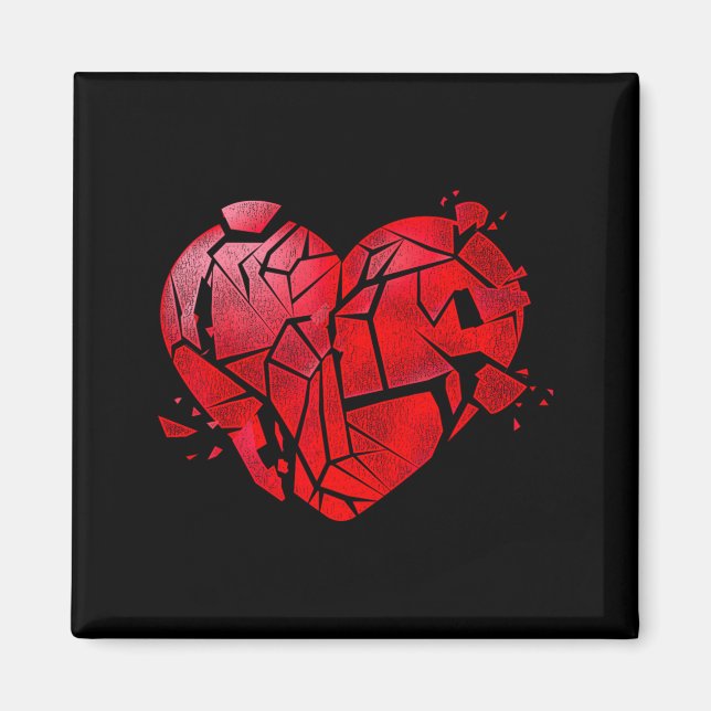 Broken Heart Anti Valentines Day  Magnet (Framsidan)