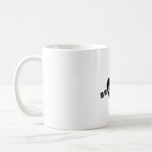 Broken Heart Black Doodle Kaffemugg