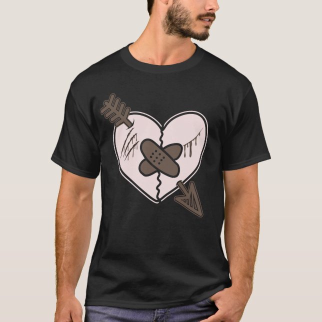Broken Heart Breakup Divorce par T Shirt (Framsida)