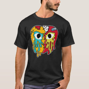 Broken Heart Gråter Drip SB-segmentet för skalmatc T Shirt