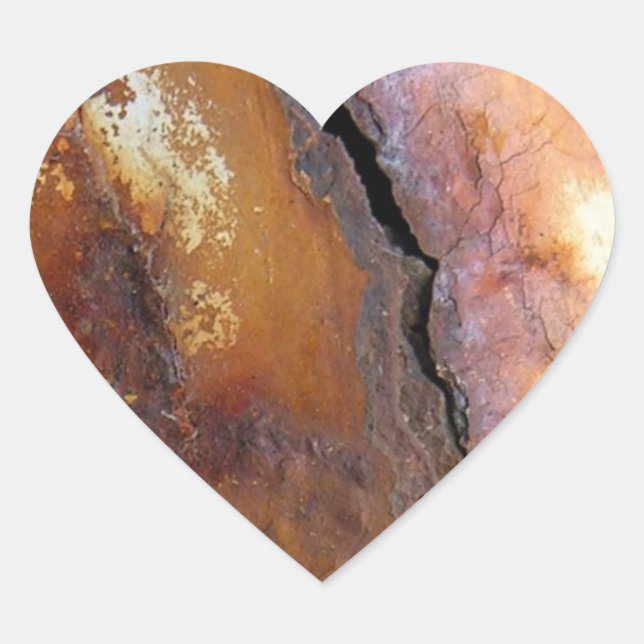 Broken Heart Sticker Hjärtformat Klistermärke (Framsida)