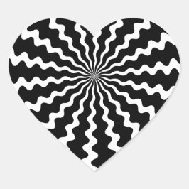 Broken Heart Stickers Hjärtformat Klistermärke