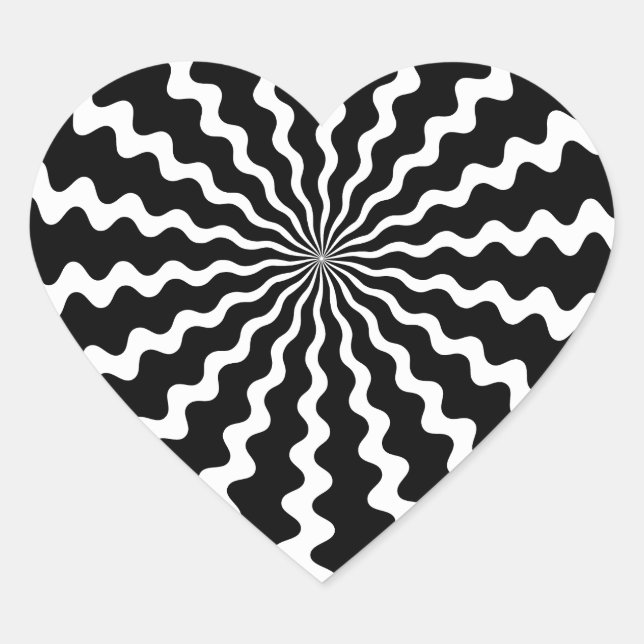 Broken Heart Stickers Hjärtformat Klistermärke (Framsida)