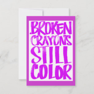 BROKEN KRITOR FORTFARANDE FÄRG MOTIVATIONELLA KVOT