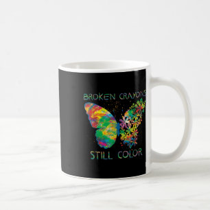 Broken Kritor still Färg Mental Health Awarenes Kaffemugg