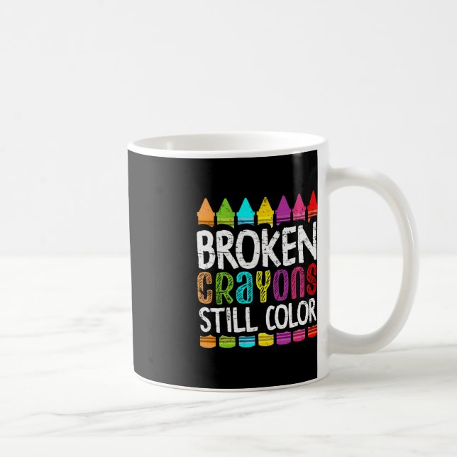 Broken Kritor still Färg Mental Health Awarenes Kaffemugg (Höger)