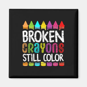 Broken Kritor still Färg Mental Health Awarenes Magnet
