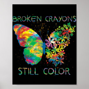 Broken Kritor still Färg Mental Health Awarenes Poster