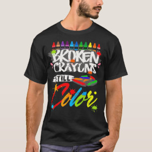 Broken Kritor still Färg Mental Health Awarenes T Shirt