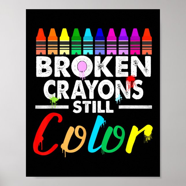 Broken Kritor still Färg Mental Health S Awarene Poster (Framsidan)