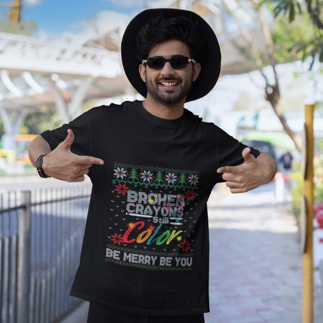 Broken Kritor still Färg Psykisk hälsa i T Shirt (Skapare uppladdad)