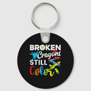 Broken Kritor still Färg Shirt Mental Health Awa Nyckelring