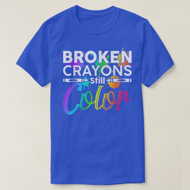 Broken Kritor still Färg Shirt Mental Health Awa T (Design framsida)