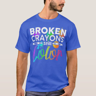 Broken Kritor still Färg Shirt Mental Health Awa T