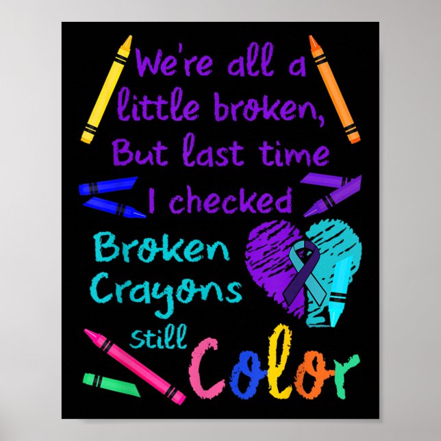 Broken Kritor still Färg Tee Prevention Poster (Framsidan)