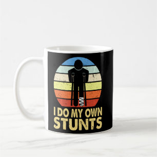 Broken Leg Injury Ankle Knee Funny Get well snart Kaffemugg