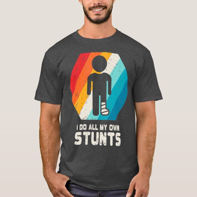 Broken Leg Shirt Ankle Knee Foot Disjury Get well T Shirt (Framsida)