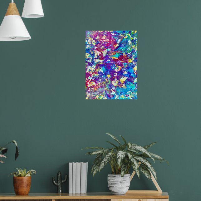 Broken Mood Ring Series No. 1 - Fractured Spectrum Poster (Vardagsrum 1)