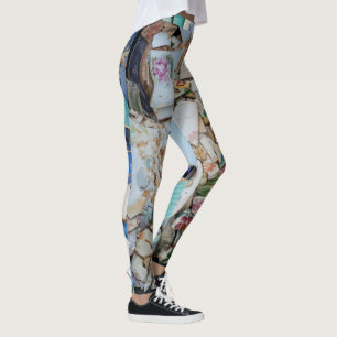 Broken mot China Mönster Mudlark-balkar. Leggings