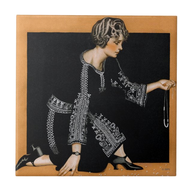 Broken Pearl Necklace Kakelplatta (Framsidan)