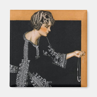Broken Pearl Necklace Magnet