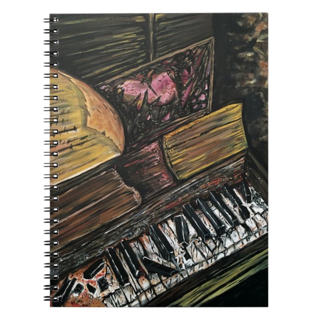 Broken Piano Anteckningsbok (Framsidan)
