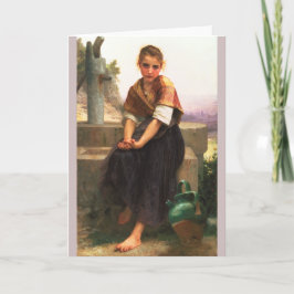 Broken Pitcher av Bouguereau Kort