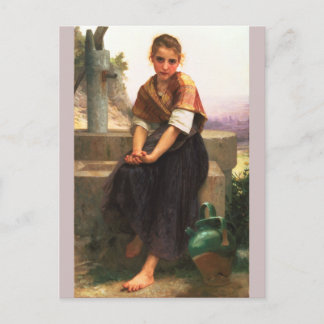Broken Pitcher av Bouguereau Vykort