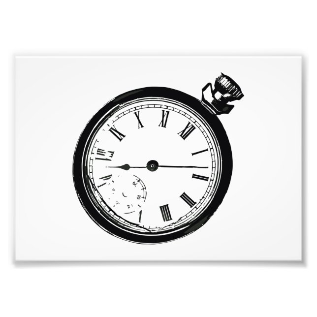 Broken Pocket Watch Fototryck (Framsidan)