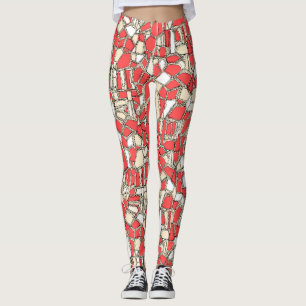 BROKEN POP-korall Leggings