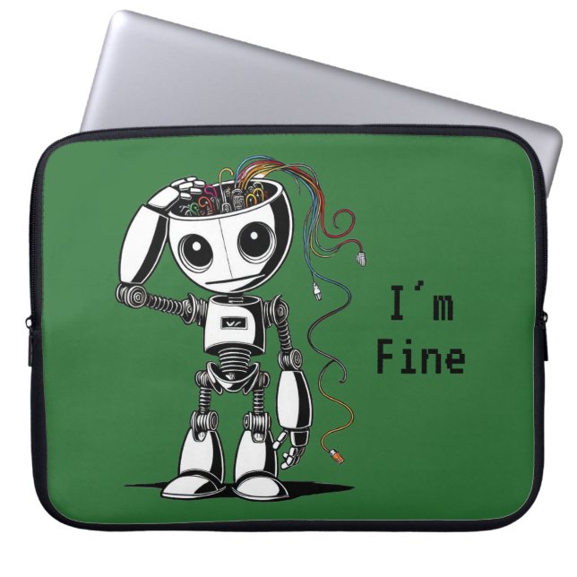 Broken Robot - Jag är Bra Laptop Fodral (Framsidan)